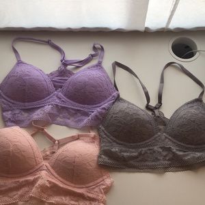 PINK Bralette, bundle of 3